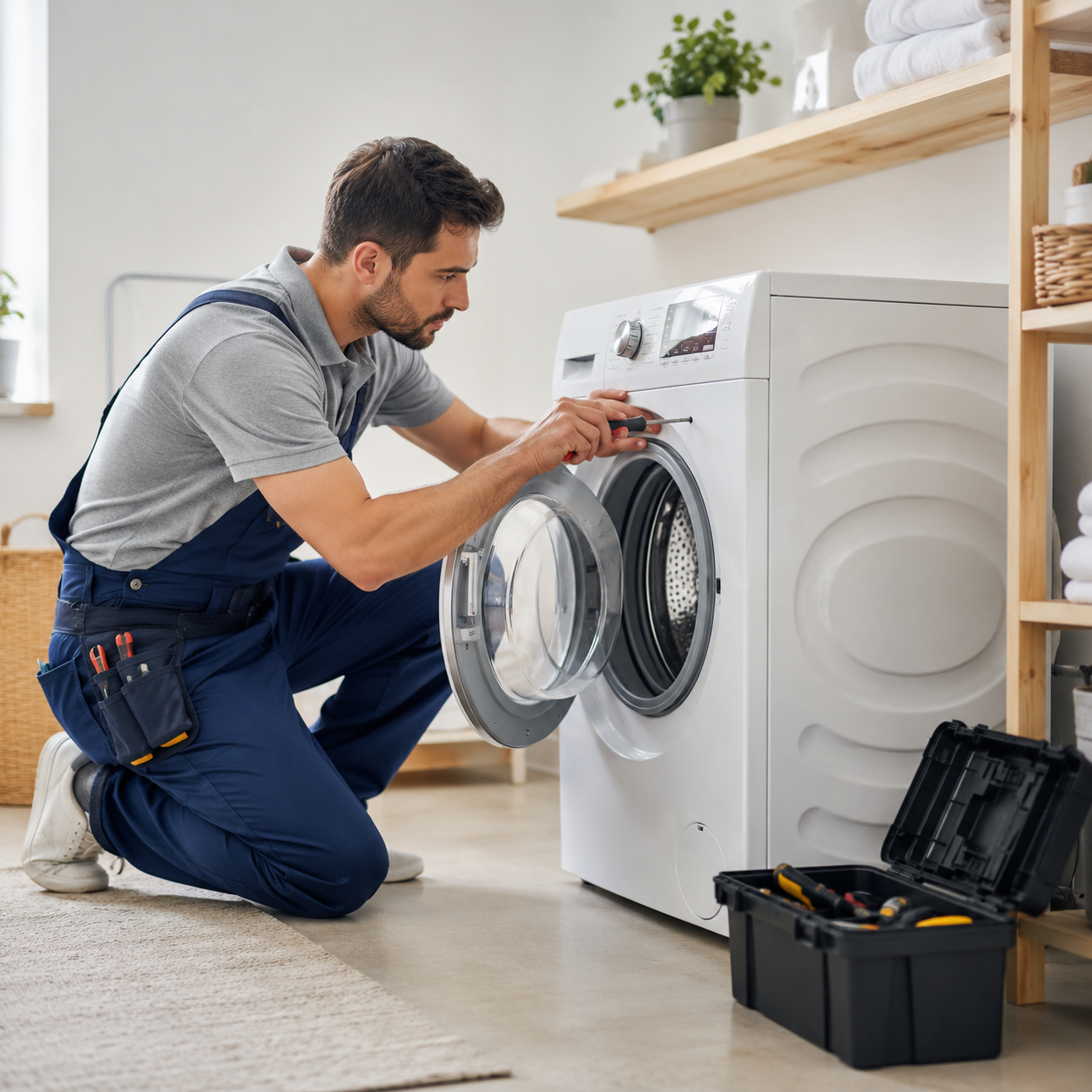 Wasmachine service door Michilsen